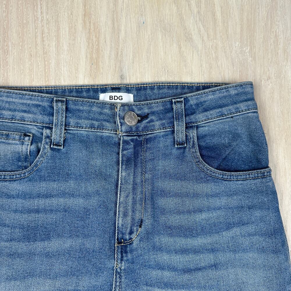 BDG Urban Outfitters High Rise Crop Kick Flare Casual Denim Edgy Grunge Jeans 27 - Picture 3 of 16